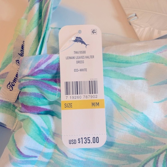 Tommy Bahama Linen Halter Dress Size M! - Picture 5 of 9